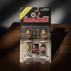 Corinthian NHL Headliners 4 Pack Defenseman Chelios Coffee Bourque Leetch Figure